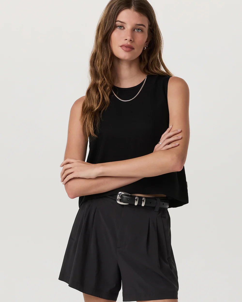 Trestles Twill Crop Tank