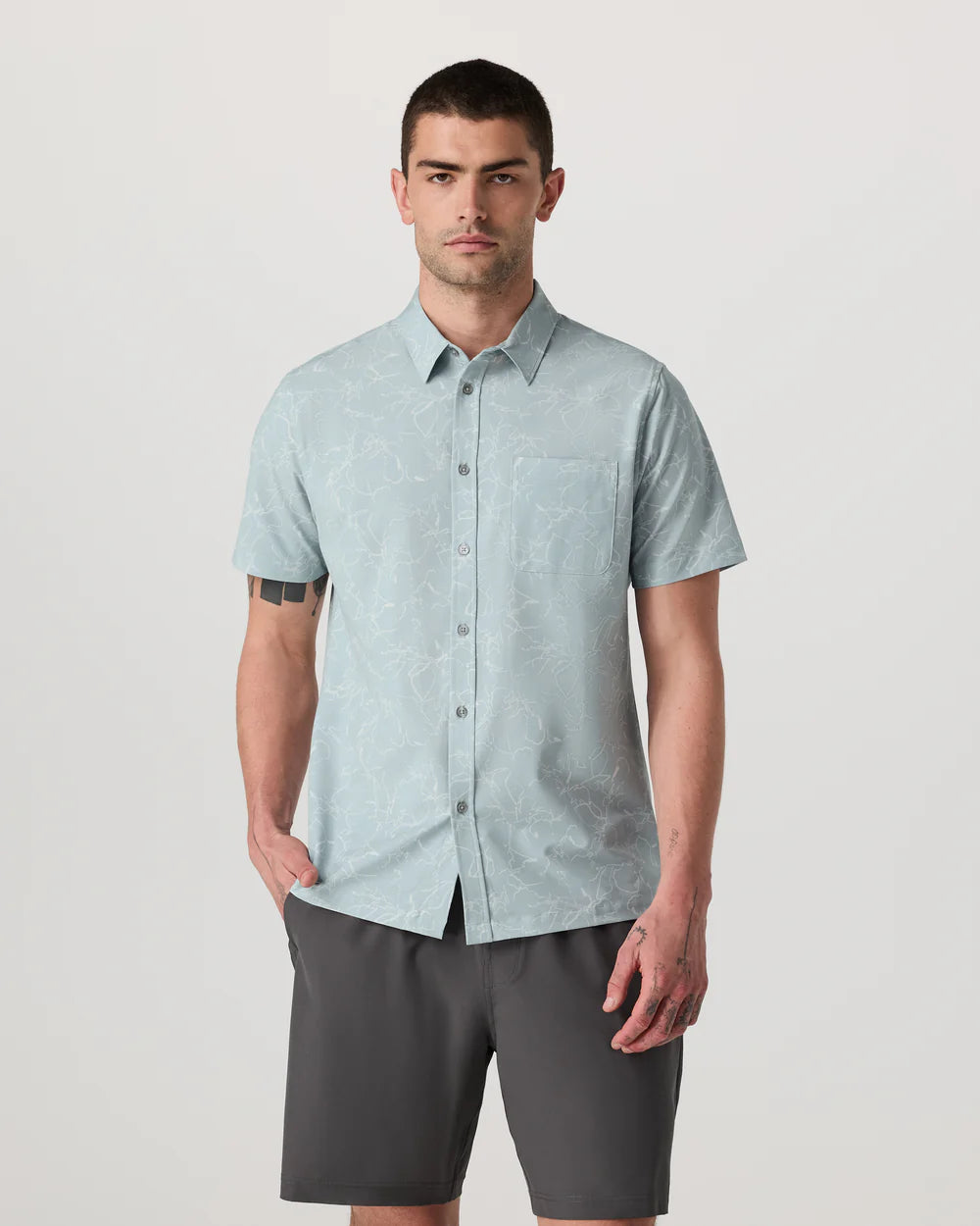 Short Sleeve Bridge Button Down